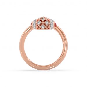 Ruby & Diamond Filigree Ring